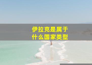 伊拉克是属于什么国家类型