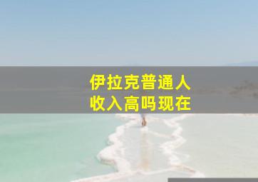 伊拉克普通人收入高吗现在