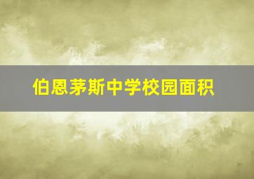 伯恩茅斯中学校园面积