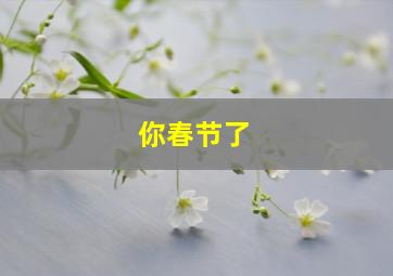 你春节了