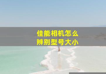 佳能相机怎么辨别型号大小