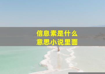 信息素是什么意思小说里面