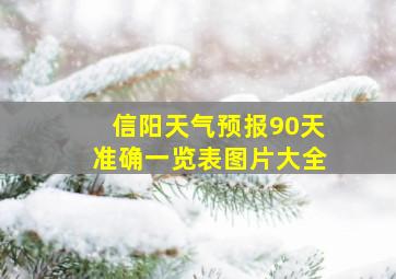 信阳天气预报90天准确一览表图片大全