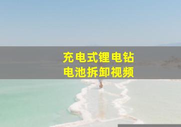 充电式锂电钻电池拆卸视频