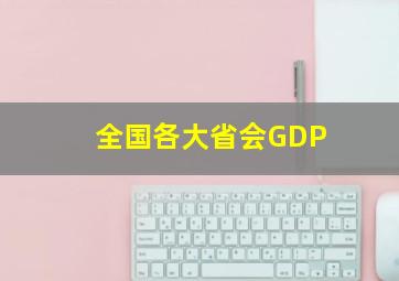 全国各大省会GDP