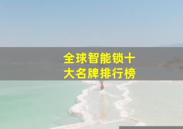 全球智能锁十大名牌排行榜