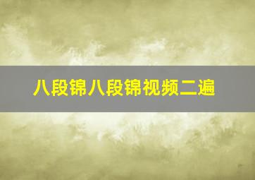 八段锦八段锦视频二遍