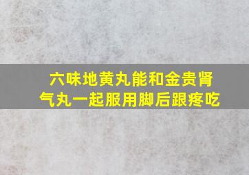 六味地黄丸能和金贵肾气丸一起服用脚后跟疼吃