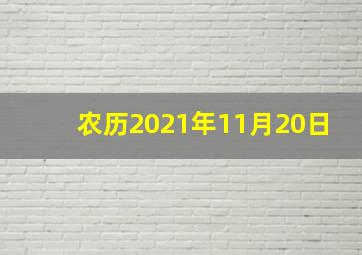 农历2021年11月20日