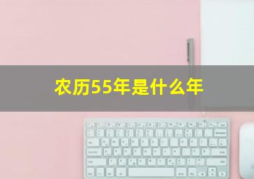 农历55年是什么年