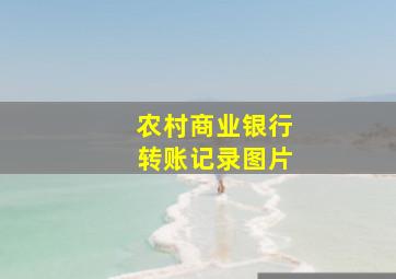 农村商业银行转账记录图片