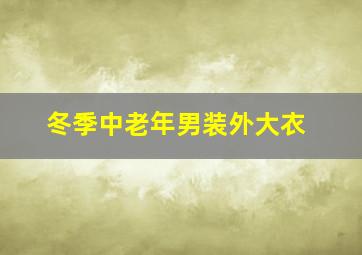 冬季中老年男装外大衣