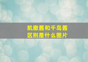 凯撒酱和千岛酱区别是什么图片