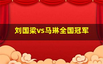 刘国梁vs马琳全国冠军