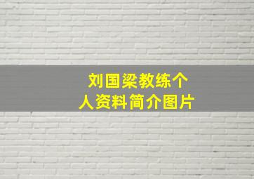 刘国梁教练个人资料简介图片