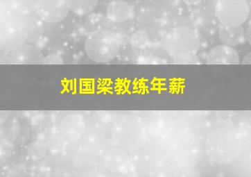 刘国梁教练年薪