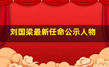 刘国梁最新任命公示人物