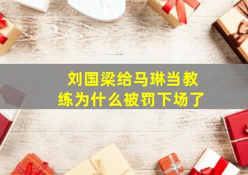 刘国梁给马琳当教练为什么被罚下场了