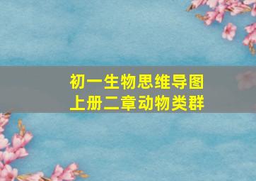 初一生物思维导图上册二章动物类群