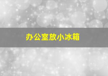 办公室放小冰箱