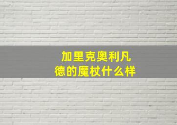 加里克奥利凡德的魔杖什么样