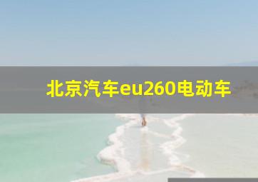 北京汽车eu260电动车