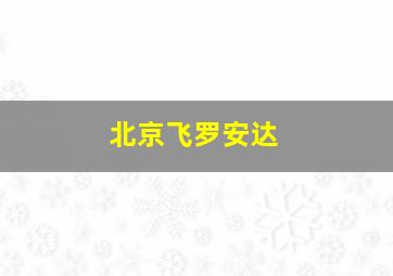 北京飞罗安达