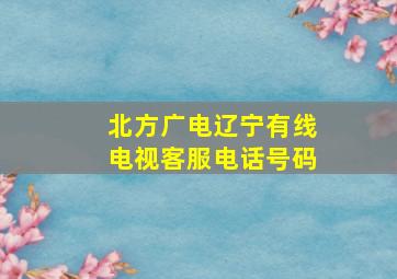 北方广电辽宁有线电视客服电话号码