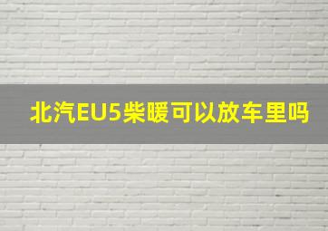 北汽EU5柴暖可以放车里吗