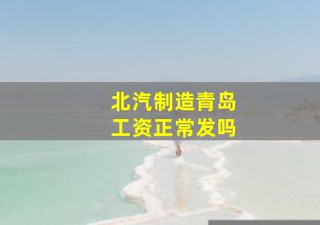 北汽制造青岛工资正常发吗