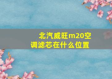 北汽威旺m20空调滤芯在什么位置