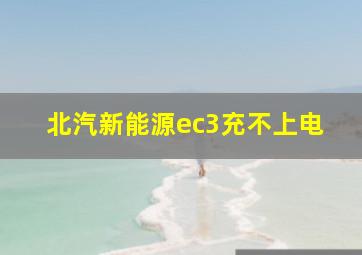 北汽新能源ec3充不上电