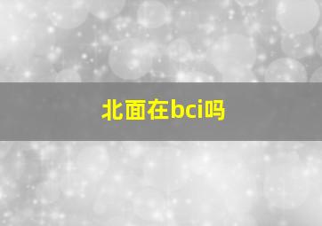 北面在bci吗