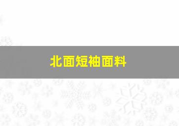 北面短袖面料