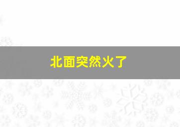 北面突然火了