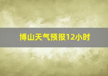 博山天气预报12小时