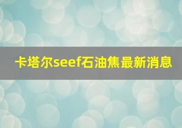 卡塔尔seef石油焦最新消息