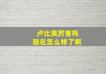 卢比奥厉害吗现在怎么样了啊