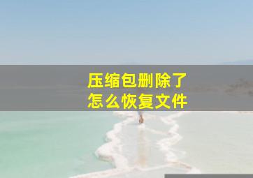 压缩包删除了怎么恢复文件