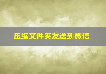 压缩文件夹发送到微信