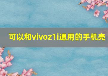 可以和vivoz1i通用的手机壳