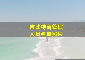 吉比特高管层人员名单照片