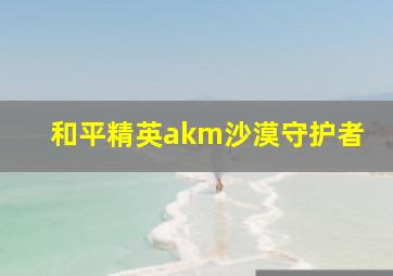 和平精英akm沙漠守护者