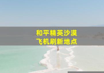 和平精英沙漠飞机刷新地点