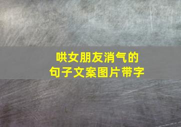 哄女朋友消气的句子文案图片带字