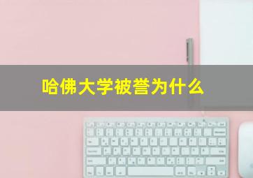 哈佛大学被誉为什么