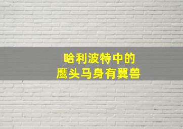 哈利波特中的鹰头马身有翼兽