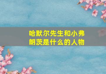 哈默尔先生和小弗朗茨是什么的人物