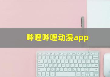 哔哩哔哩动漫app