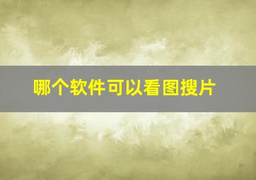 哪个软件可以看图搜片